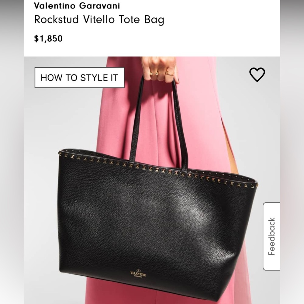 Authentic Valentino tote with dust bag